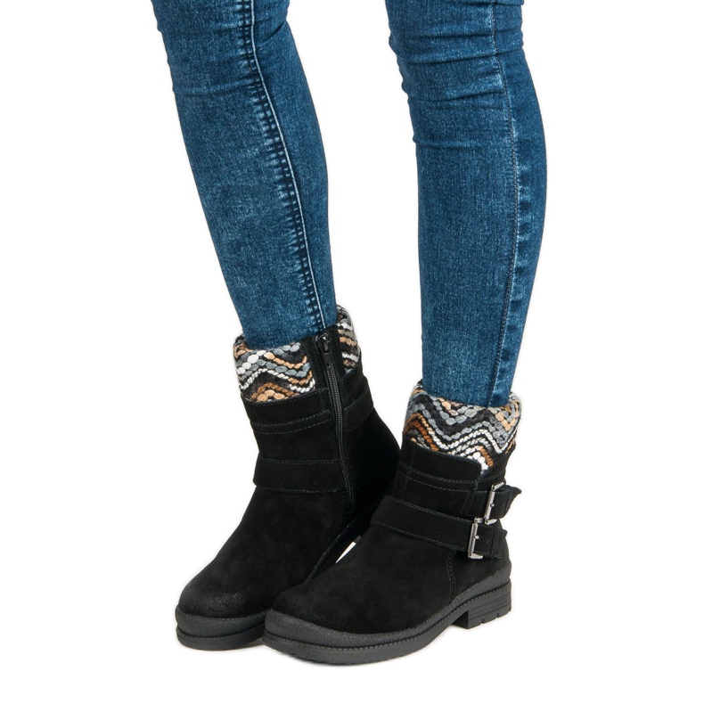 Filippo Botine negre din piele negru 1 Filippo Botine negre din piele negru 1