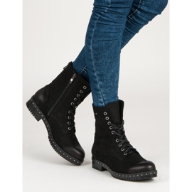 Lucrători din piele neagră VINCEZA negru 2