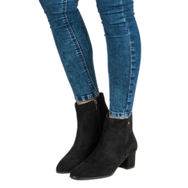 Filippo Pantofi dama din piele intoarsa negru 1