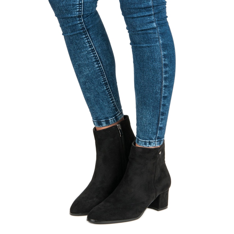 Filippo Pantofi dama din piele intoarsa negru 1