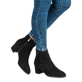 Filippo Pantofi dama din piele intoarsa negru 2