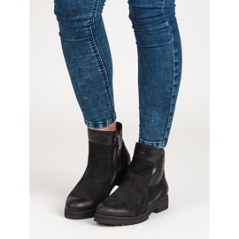 Cizme confortabile din piele VINCEZA negru 1 Cizme confortabile din piele VINCEZA negru 1