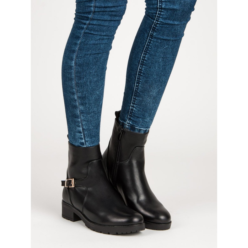 J. Star Cizme negre negru 2