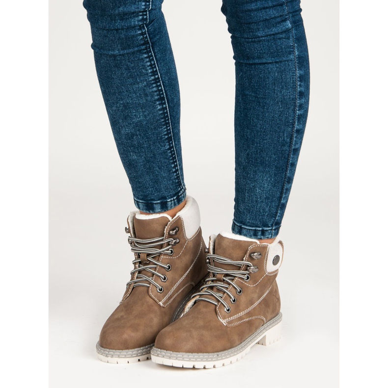 Filippo Cizme maro din piele de oaie 1