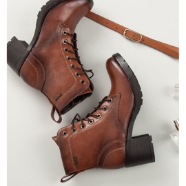 Cizme maro vinceza cu siret 1 Cizme maro vinceza cu siret 1