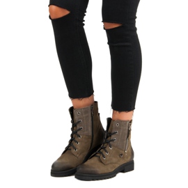 Muncitori eleganti VINCEZA kaki verde 2