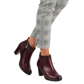 Cizme elegante pe post vinceza roșu 2