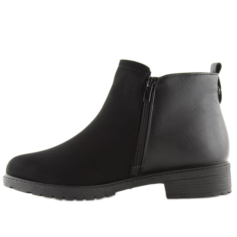 Botine negre negre pentru femei NB225P Negru 1