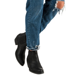 Corina Cizme negre de cowboy negru 1