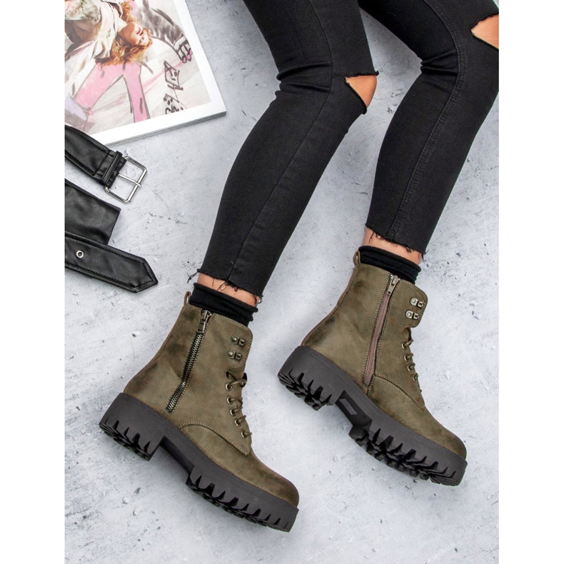 Corina Muncitori de piele intoarsa innodata maro 1