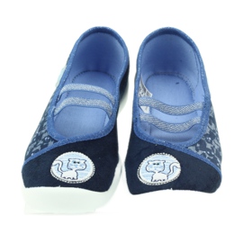 Befado pantofi copii balerini papuci 116x241 albastru albastru marin 4