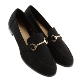 Mocasini negri de dama 369-11 negri negru 1