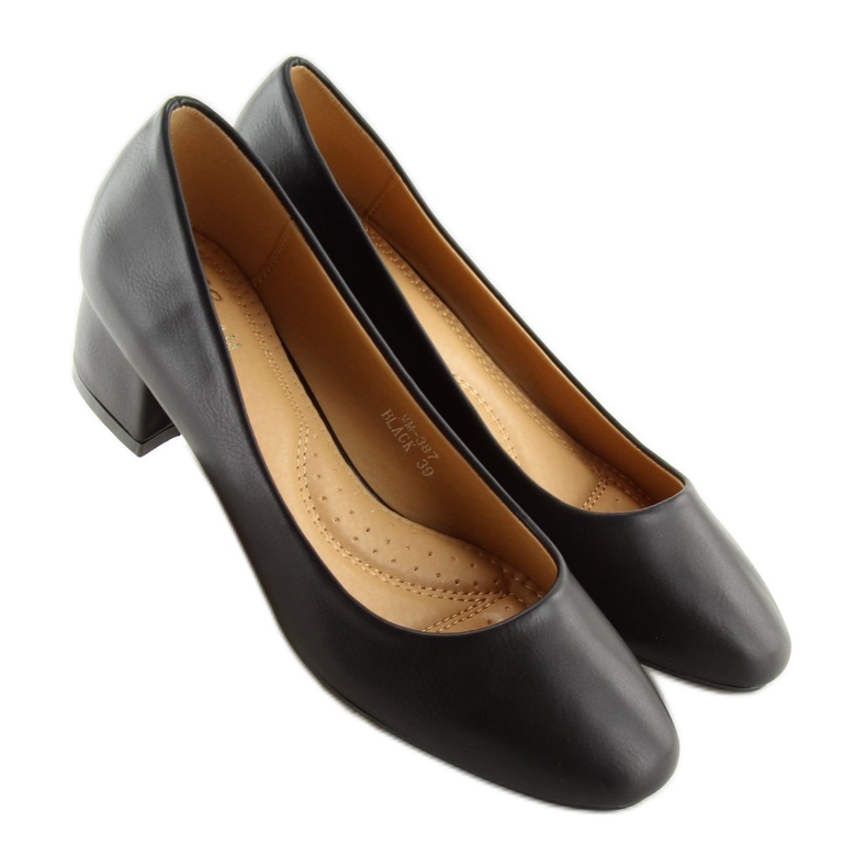 Black Pumps tocuri joase negru MM-387 Negru 2