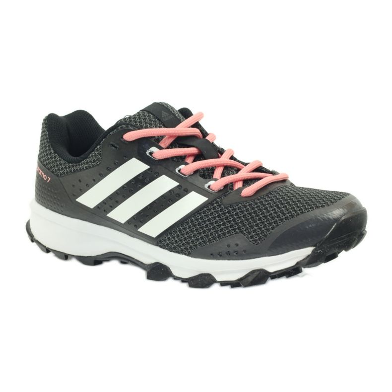 Pantofi de alergare adidas Duramo 7 Trail W negru roz gri 1