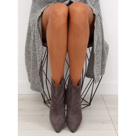 Gri F183 Cizme gri pe toc 1 Gri F183 Cizme gri pe toc 1