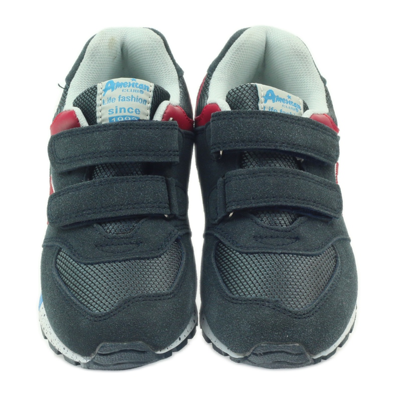 American Club Pantofi sport americani ADI pentru copii 15110 gri roșu albastru marin 4 American Club Pantofi sport americani ADI pentru copii 15110 gri roșu albastru marin 4