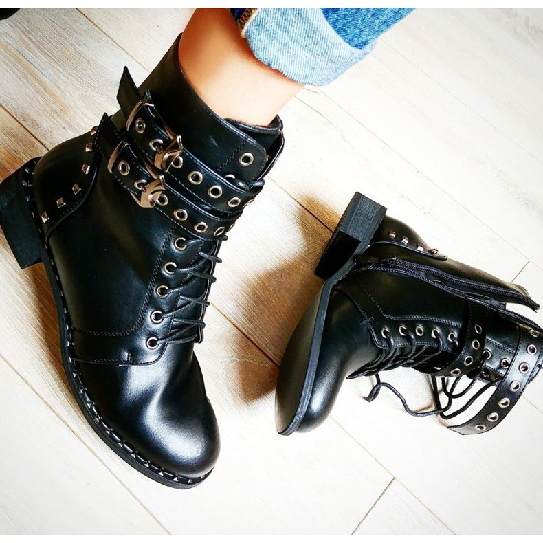 Seastar Cizme de lucru casual negru 2