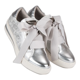 Filippo Pantofi Legați Argintii gri 1