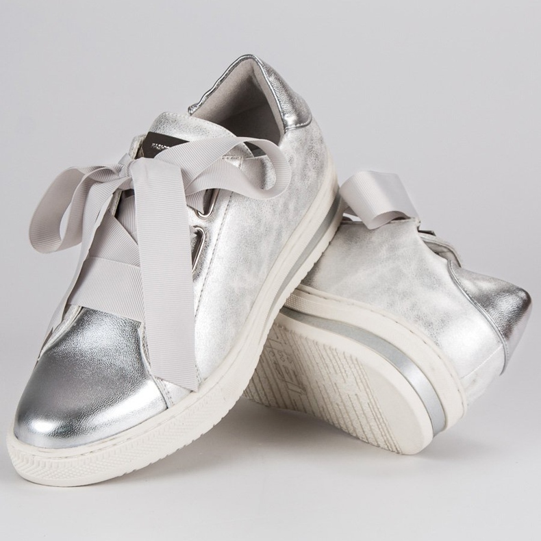 Filippo Pantofi Legați Argintii gri 2