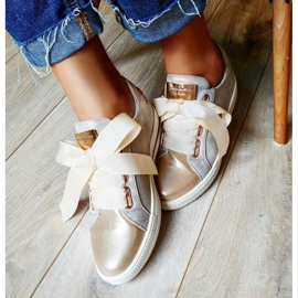 Filippo Pantofi Legați Aurii de aur 1