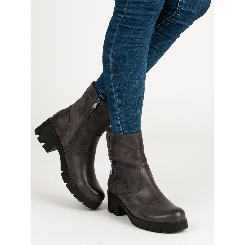 Filippo Cizme confortabile cu protectie gri 1