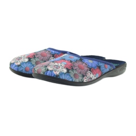 Papuci 3D Adanex colorate cu flori multicolor 3