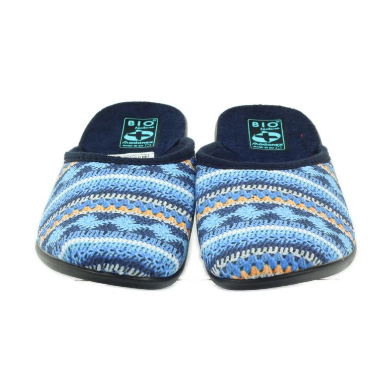 Papuci Adanex 23557 pulover norvegian albastru marin albastru portocale 4