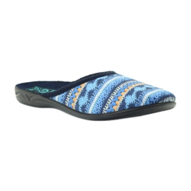 Papuci Adanex 23557 pulover norvegian albastru marin albastru portocale 1