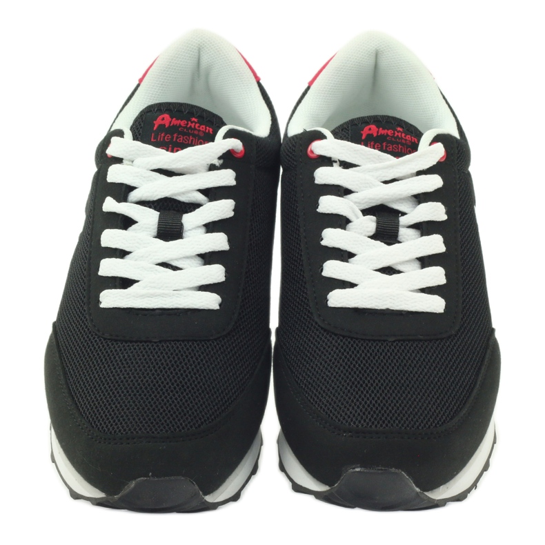 American Club Pantofi sport americani ADI pentru femei 1756 negru roșu 4 American Club Pantofi sport americani ADI pentru femei 1756 negru roșu 4