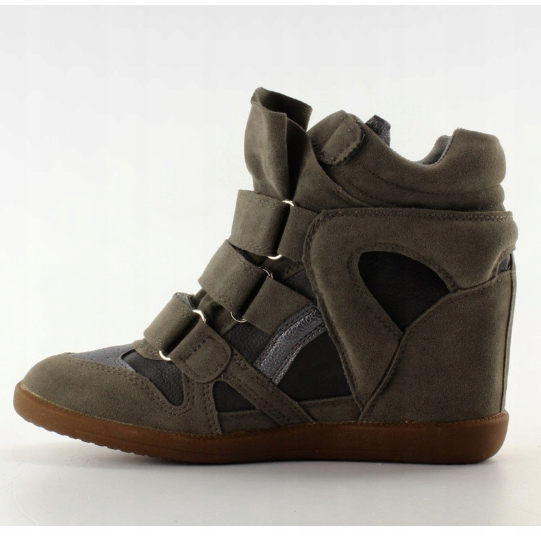 Adidași din piele de căprioară 6040 D. Gri 1