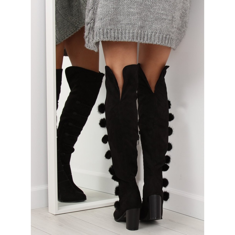 Cizme negre pentru muschetari FC-H115 Negre negru 2