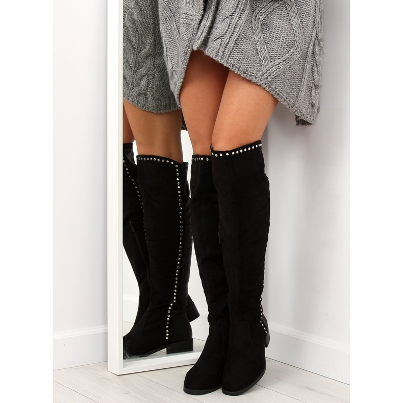 Cizme negre de muschet FC-H101 negru 2 Cizme negre de muschet FC-H101 negru 2