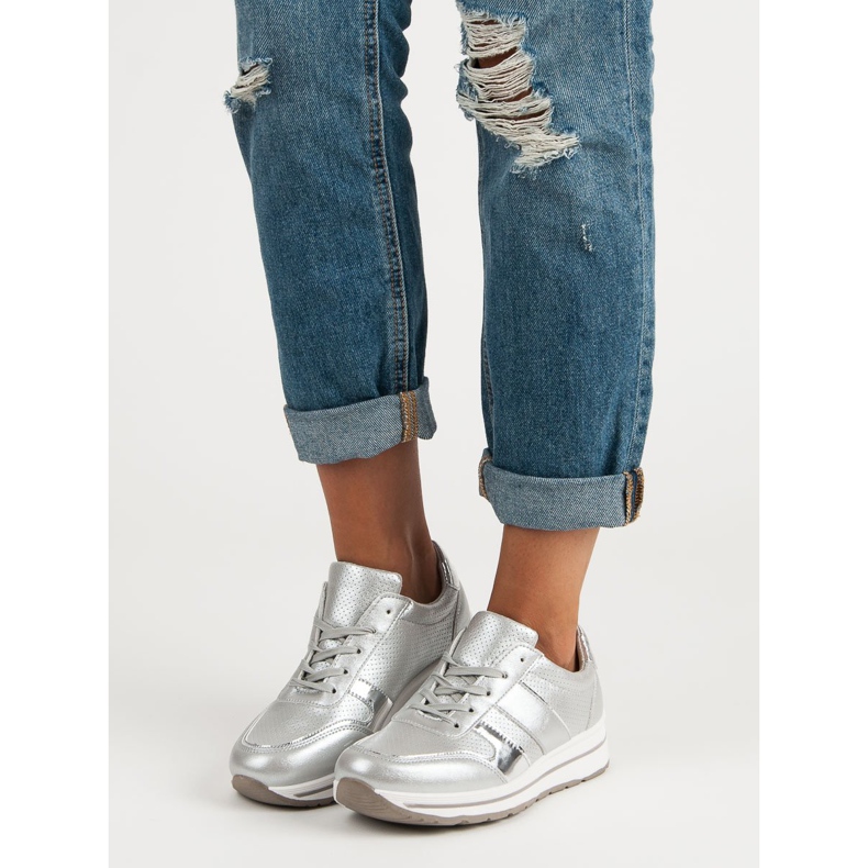 Adidași argintii gri 2