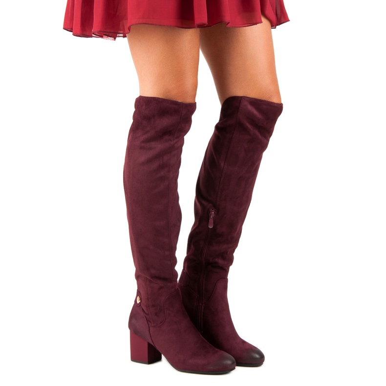 Muschetar cu toc înalt de la VINCEZA roșu 1