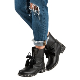 Lucky Shoes Cizme de sticlă de lucru negru 2