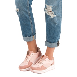 Pantofi sport la modă roz 2
