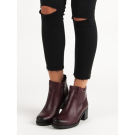 Botine cu toc înalt vinceza burgund roșu 1 Botine cu toc înalt vinceza burgund roșu 1