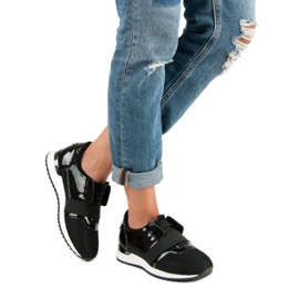 Pantofi sport de alunecare negru 2