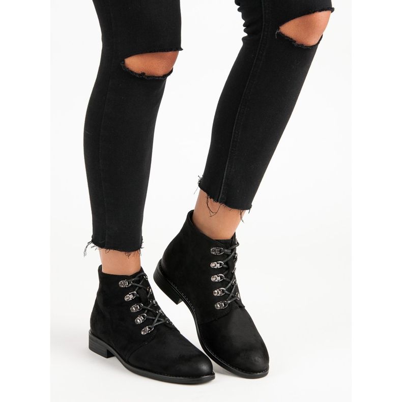 Cizme VINCEZA legate negru 2 Cizme VINCEZA legate negru 2