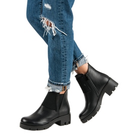 Cizme negre cu toc înalt Vinceza negru 2 Cizme negre cu toc înalt Vinceza negru 2