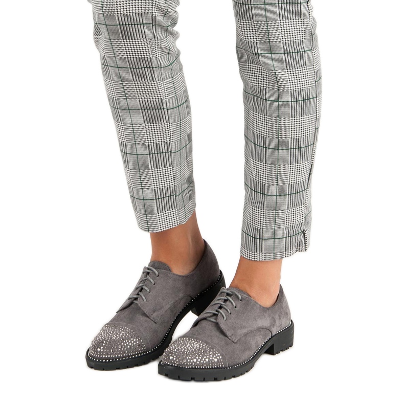 Bello Star Pantofi eleganti din piele intoarsa gri 1 Bello Star Pantofi eleganti din piele intoarsa gri 1