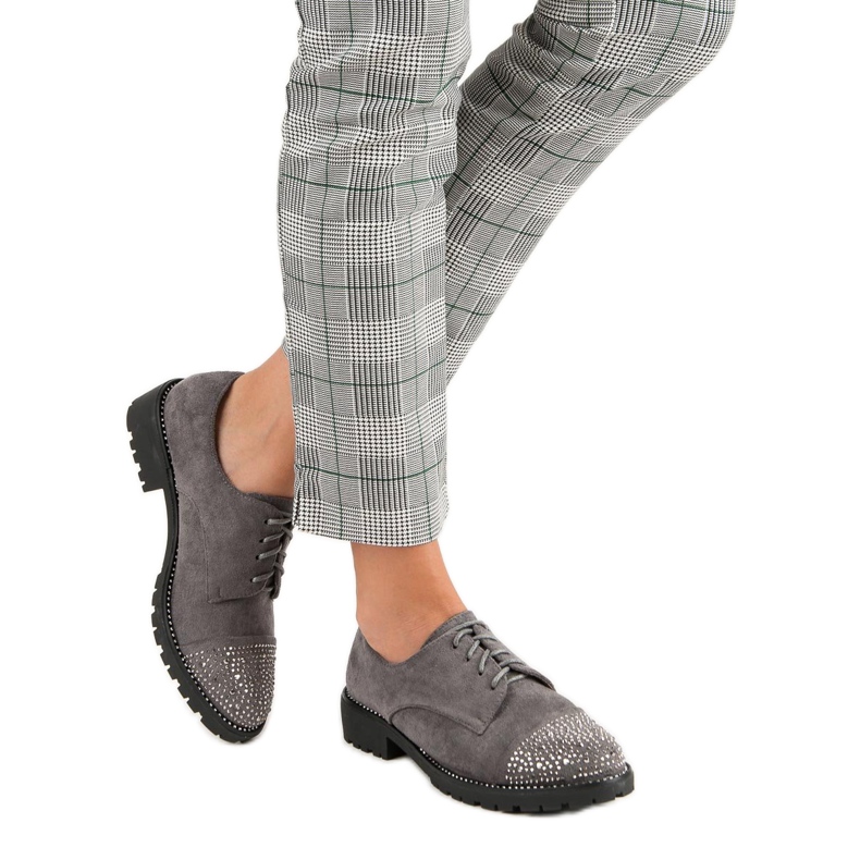 Bello Star Pantofi eleganti din piele intoarsa gri 2 Bello Star Pantofi eleganti din piele intoarsa gri 2