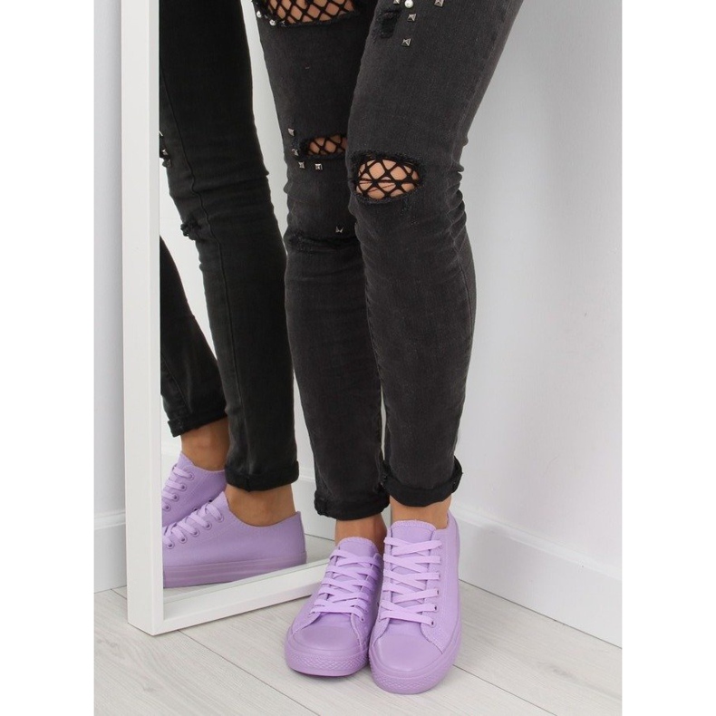 Adidași pentru femei monocolor violet NB176 L. PURPLE 2 Adidași pentru femei monocolor violet NB176 L. PURPLE 2