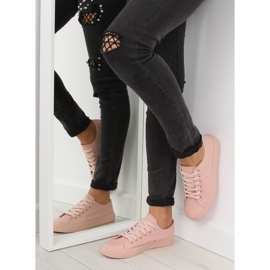 Adidași pentru femei monocolor praf roz NB176 Orangepink 1