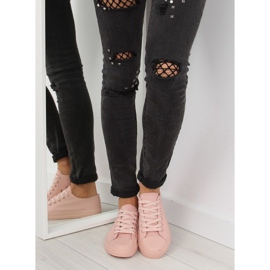 Adidași pentru femei monocolor praf roz NB176 Orangepink 2