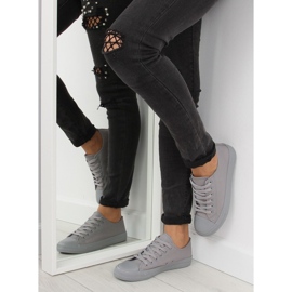 Adidași gri monocolor gri pentru femei NB176 Gri 1
