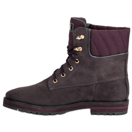 Lucky Shoes Muncitori gri din piele intoarsa 1 Lucky Shoes Muncitori gri din piele intoarsa 1