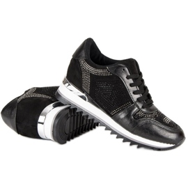 Adidași negri cu stil negru 1 Adidași negri cu stil negru 1