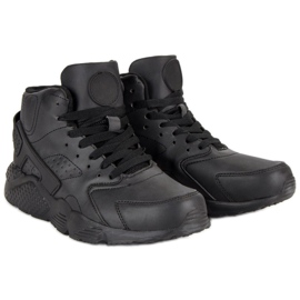 Cizme negre deasupra gleznei negru 1