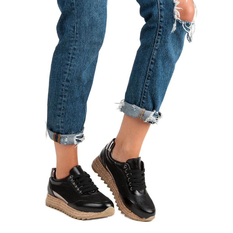 Bestelle Adidași legați negru 1 Bestelle Adidași legați negru 1